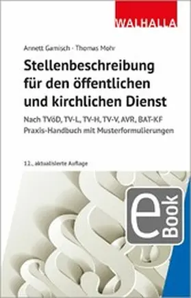 Gamisch / Mohr | Stellenbeschreibung für den öffentlichen und kirchlichen Dienst | E-Book | sack.de