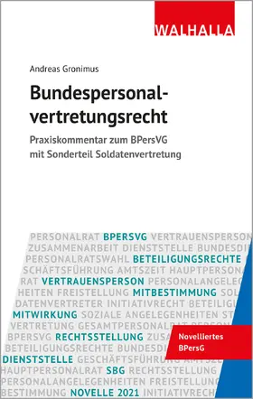 Gronimus |  Bundespersonalvertretungsrecht | Buch |  Sack Fachmedien
