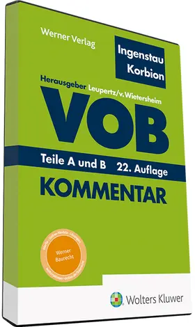 Ingenstau / Leupertz / Korbion |  VOB Teile A und B ( DVD ) | Sonstiges |  Sack Fachmedien