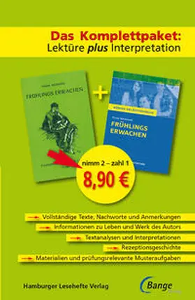 Wedekind |  Frühlings Erwachen von Frank Wedekind – Lektüre plus Interpretation | Buch |  Sack Fachmedien