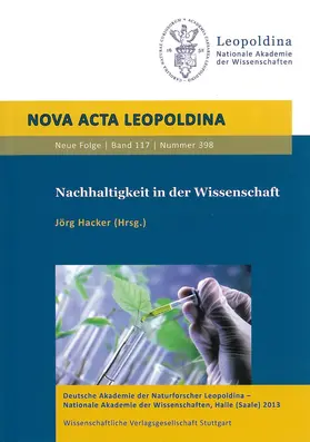 Hacker |  Nachhaltigkeit in der Wissenschaft | Buch |  Sack Fachmedien