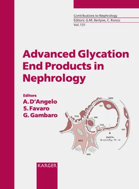 D'Angelo / Favaro / Gambaro |  Advanced Glycation End Products in Nephrology | Buch |  Sack Fachmedien