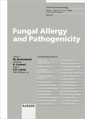 Breitenbach / Crameri / Lehrer |  Fungal Allergy and Pathogenicity | Buch |  Sack Fachmedien