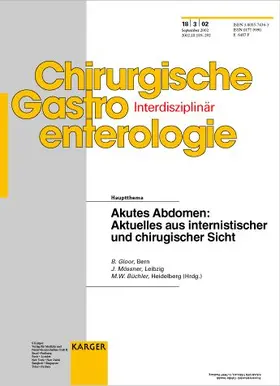 Gloor / Mössner / Büchler |  Akutes Abdomen: Aktuelles aus internistischer und chirurgischer Sicht | Buch |  Sack Fachmedien