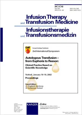 Singbartl / Schleinzer |  Autologous Transfusion - from Euphoria to Reason: Clinical Practice Based on Scientific Knowledge | Buch |  Sack Fachmedien