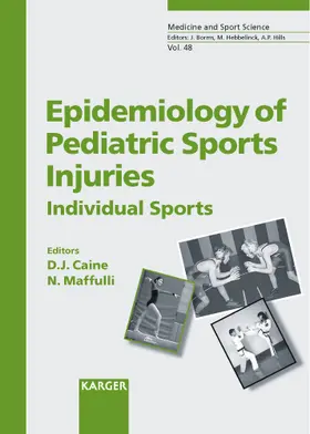 Caine / Maffulli |  Epidemiology of Pediatric Sports Injuries | Buch |  Sack Fachmedien