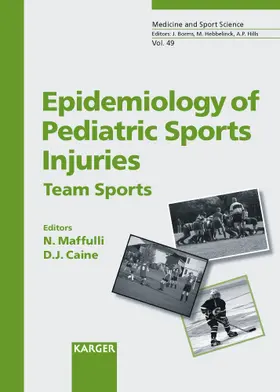 Maffulli / Caine |  Epidemiology of Pediatric Sports Injuries | Buch |  Sack Fachmedien