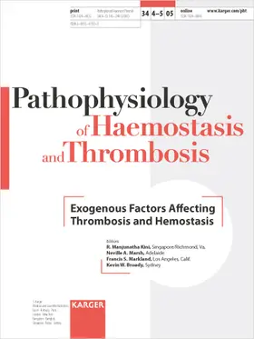 Kini / Marsh / Markland |  Exogenous Factors Affecting Thrombosis and Hemostasis | Buch |  Sack Fachmedien