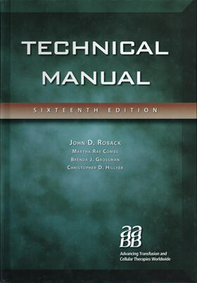 Roback / Combs / Grossman | Technical Manual | Buch | 978-3-8055-8996-3 | sack.de