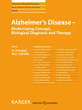 Carrillo / Hampel |  Alzheimer's Disease - Modernizing Concept, Biological Diagnosis and Therapy | eBook | Sack Fachmedien