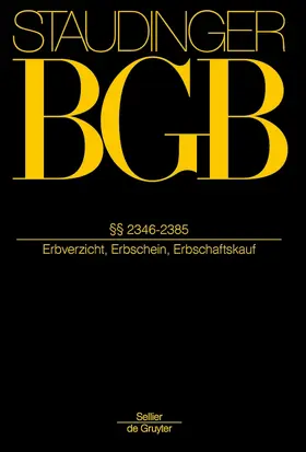 Schotten / Herzog / Olshausen |  J. von Staudingers Kommentar zum Bürgerlichen Gesetzbuch mit Einführungsgesetz und Nebengesetzen: BGB | Buch |  Sack Fachmedien