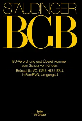 Pirrung / Henrich | EU-Verordnung und Übereinkommen zum Schutz von Kindern | Buch | 978-3-8059-1211-2 | sack.de