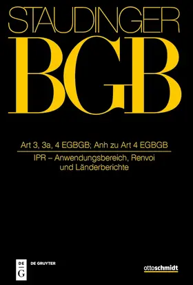 Staudinger | Kommentar zum Bürgerlichen Gesetzbuch mit Einführungsgesetz und Nebengesetzen: BGB  | Buch | 978-3-8059-1276-1 | sack.de