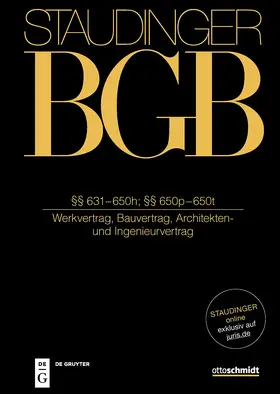 Staudinger |  Kommentar zum Bürgerlichen Gesetzbuch mit Einführungsgesetz und Nebengesetzen: BGB | Buch |  Sack Fachmedien