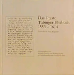 Schiek / Setzler / Blum |  Das älteste Tübinger Ehebuch (1553-1614) | Buch |  Sack Fachmedien