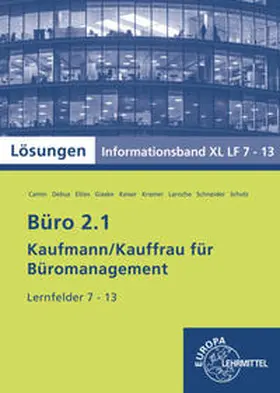 Camin / Debus / Ellies | Lösungen zu 72993 | Buch | 978-3-8085-7158-3 | sack.de