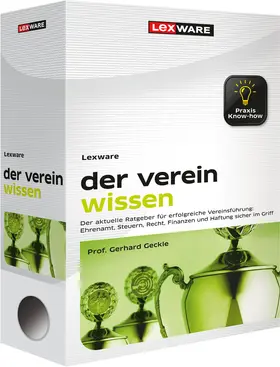 Geckle |  Lexware der verein wissen | Loseblattwerk |  Sack Fachmedien
