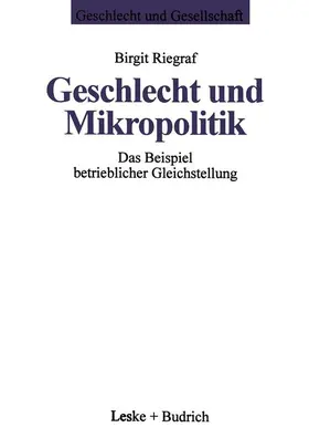 Riegraf |  Geschlecht und Mikropolitik | Buch |  Sack Fachmedien