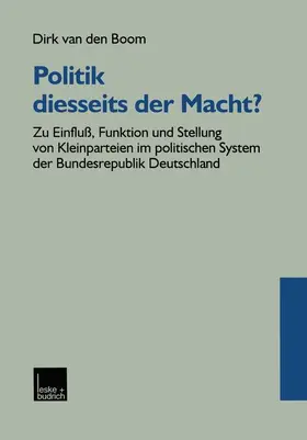 Boom | Politik diesseits der Macht? | Buch | 978-3-8100-2510-4 | sack.de