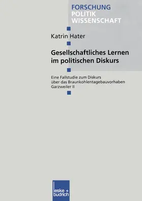 Hater |  Gesellschaftliches Lernen im politischen Diskurs | Buch |  Sack Fachmedien