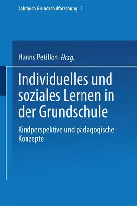 Petillon |  Individuelles und soziales Lernen in der Grundschule | Buch |  Sack Fachmedien