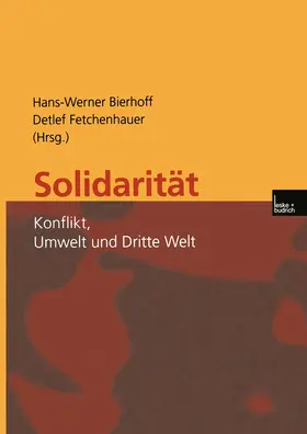 Fetchenhauer / Bierhoff |  Solidarität | Buch |  Sack Fachmedien