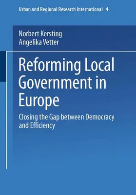 Vetter / Kersting |  Reforming Local Government in Europe | Buch |  Sack Fachmedien