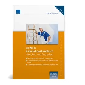  SIRADOS Kalkulationshandbuch – Maler, Putz, Trockenbau | Buch |  Sack Fachmedien
