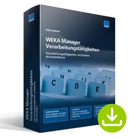 WEKA Manager Verarbeitungstätigkeiten | Sonstiges | 978-3-8111-0432-7 | sack.de