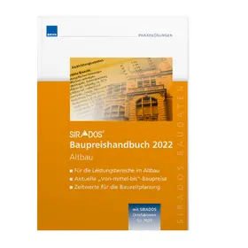 SIRADOS Baupreishandbuch Altbau 2022 | Buch | 978-3-8111-0436-5 | sack.de
