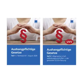  Aushangpflichtige Gesetze und Allgemeine Unfallverhütungsvorschriften zum Aushängen (2 Bände) | Buch |  Sack Fachmedien