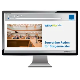 Souveräne Reden für Bürgermeister | WEKA | Datenbank | sack.de