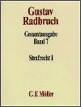 Frommel / Kaufmann |  Gustav Radbruch Gesamtausgabe | Buch |  Sack Fachmedien