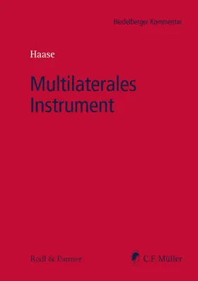 Bandtel / Bauernschmitt / Kestler |  Multilaterales Instrument | eBook | Sack Fachmedien