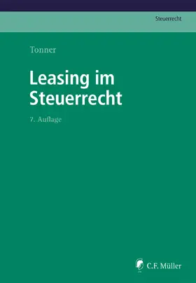 Tonner |  Leasing im Steuerrecht | Buch |  Sack Fachmedien