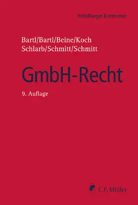 Bartl / Bartl / Beine  |  GmbH-Recht | Buch |  Sack Fachmedien