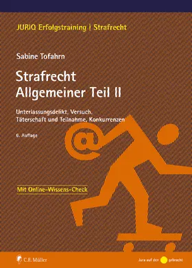 Tofahrn |  Strafrecht Allgemeiner Teil II | Buch |  Sack Fachmedien