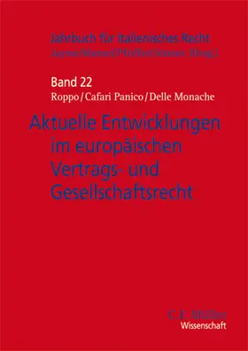 Jayme / Cafari Panico / Mansel |  Aktuelle Entwicklungen im europäischen Vertrags- und Gesellschaftsrecht | Buch |  Sack Fachmedien