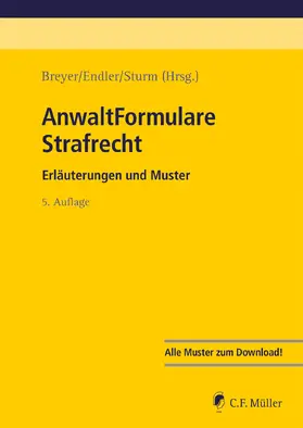 Breyer / Allgeier / Endler |  AnwaltFormulare Strafrecht | eBook | Sack Fachmedien