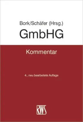 Bork / Schäfer |  GmbHG | eBook | Sack Fachmedien