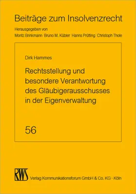 Hammes |  Der Gläubigerausschuss in der Eigenverwaltung | eBook | Sack Fachmedien