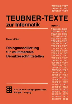  Dialogmodellierung für multimediale Benutzerschnittstellen | Buch |  Sack Fachmedien