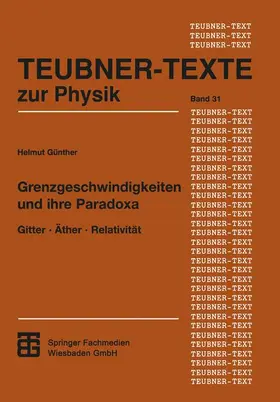  Grenzgeschwindigkeiten und ihre Paradoxa | Buch |  Sack Fachmedien