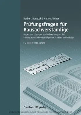 Bogusch / Weber | Prüfungsfragen für Bausachverständige | E-Book | sack.de
