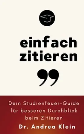 Klein |  einfach zitieren | Buch |  Sack Fachmedien