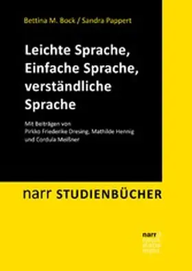 Bock / Pappert | Leichte Sprache, Einfache Sprache, verständliche Sprache | E-Book | sack.de