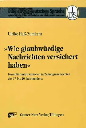 Haß-Zumkehr |  'Wie glaubwürdige Nachrichten versichert haben' | eBook | Sack Fachmedien