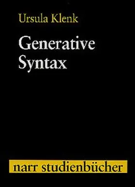 Klenk |  Generative Syntax | Buch |  Sack Fachmedien