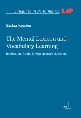 Kersten |  The Mental Lexicon and Vocabulary Learning | Buch |  Sack Fachmedien