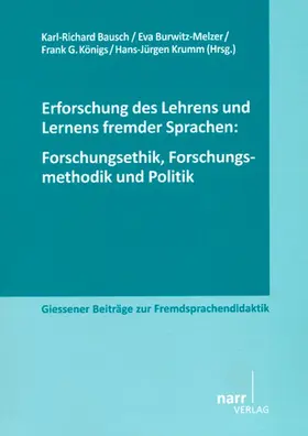 Bausch / Burwitz-Melzer / Königs |  Erforschung des Lehrens und Lernens fremder Sprachen | Buch |  Sack Fachmedien